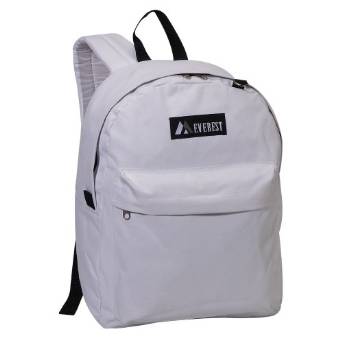 Everest Luggage Classic Backpack - White
