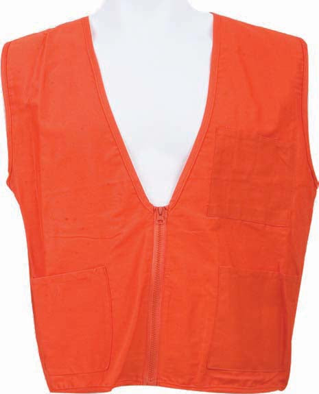 100% Cotton Orange Surveyor Vest
