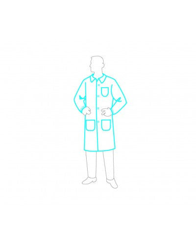 Liberty - Polygard Lab Coat - 3 Pockets, Elastic Wrists - Case of 25