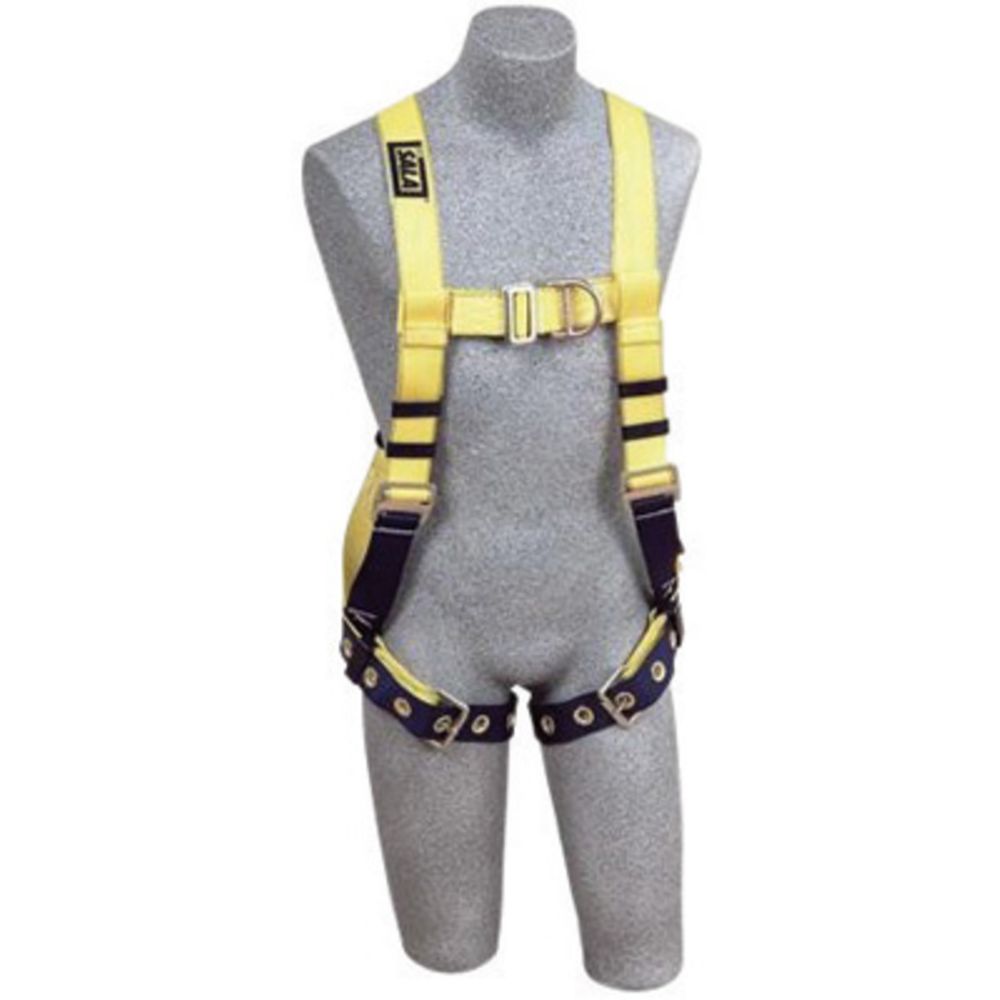 3M DBI-SALA X-Large Delta No-Tangle Full Body/Vest Style Harness With Front And Back D-Ring, Tongue Leg Strap Buckle And Loops For Belt