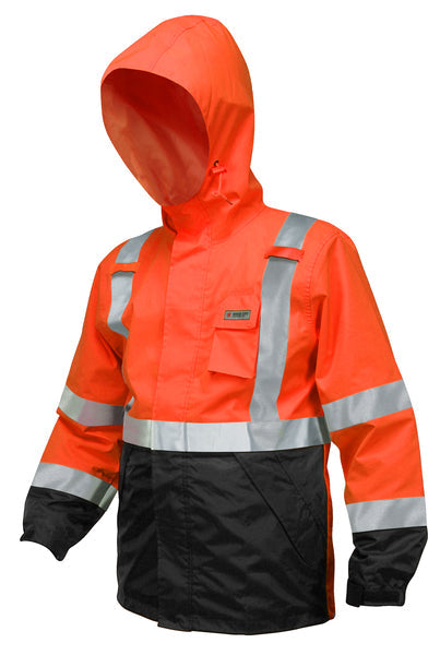 MCR Safety Breathable Pu/Poly, Class 3 Orange