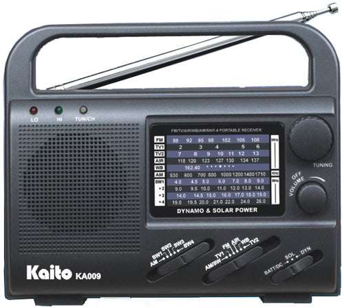 Radio/Flashlight with Aviation and Clear Weather Bands with Super Bright LED flashlight