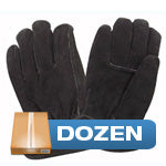 Dozen - Black Pile Lined - Winter Gloves