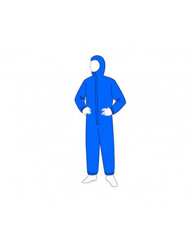 Liberty - Progard Blue Coverall - Attached Hood - Case of 25