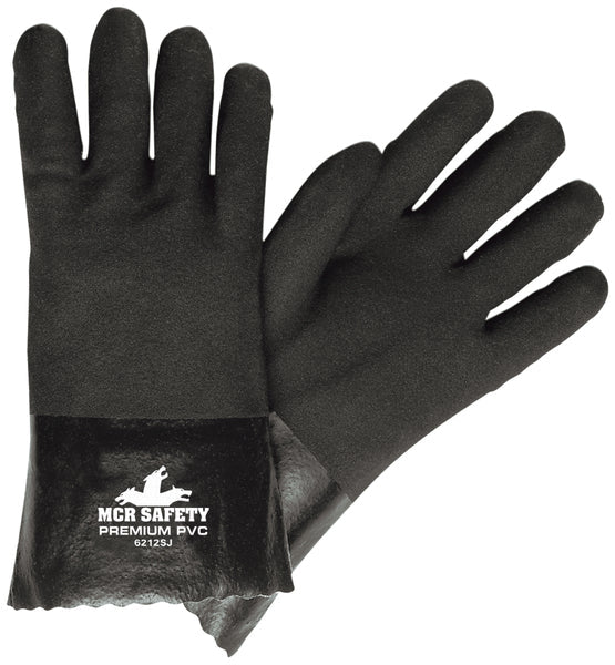 MCR Safety Black Sandy PVC 12" Jersey