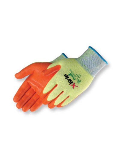 X-Grip Hi-vis orange nitrile Palm Coated Gloves