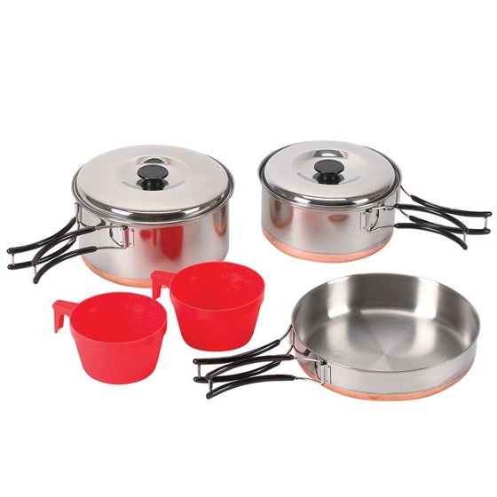 Two Men Cookware Two Person Stainless Cook Set