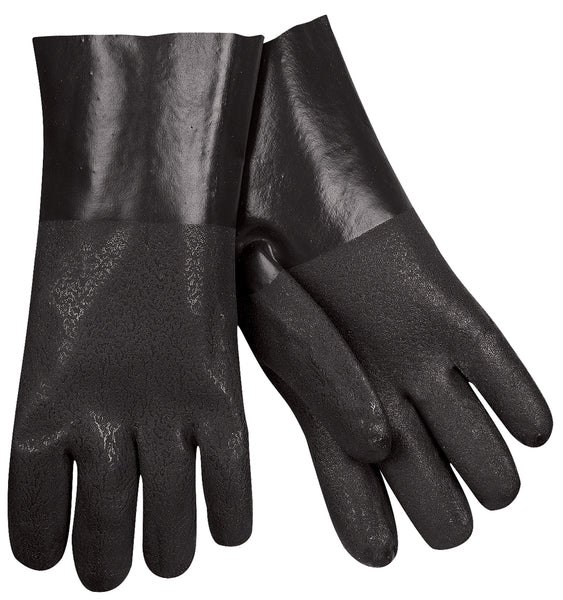 MCR Safety Black, Double Dip, Textured, 12"