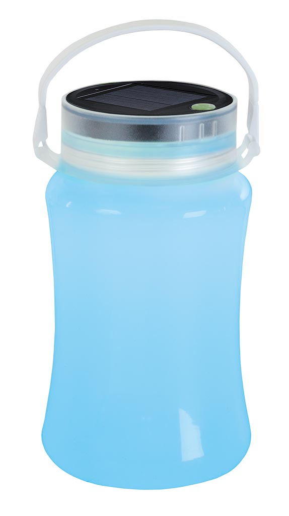 Solar Storage Bottle/Lantern - Blue