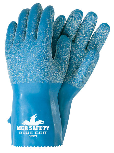 MCR Safety Blue Grit Rubber Dip 12"
