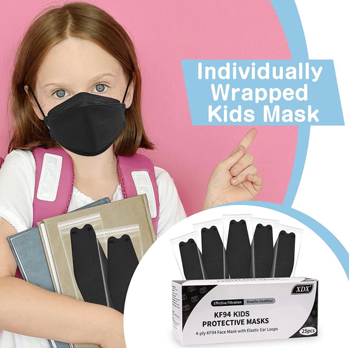 KF94 Kids Mask- Individually wrapped