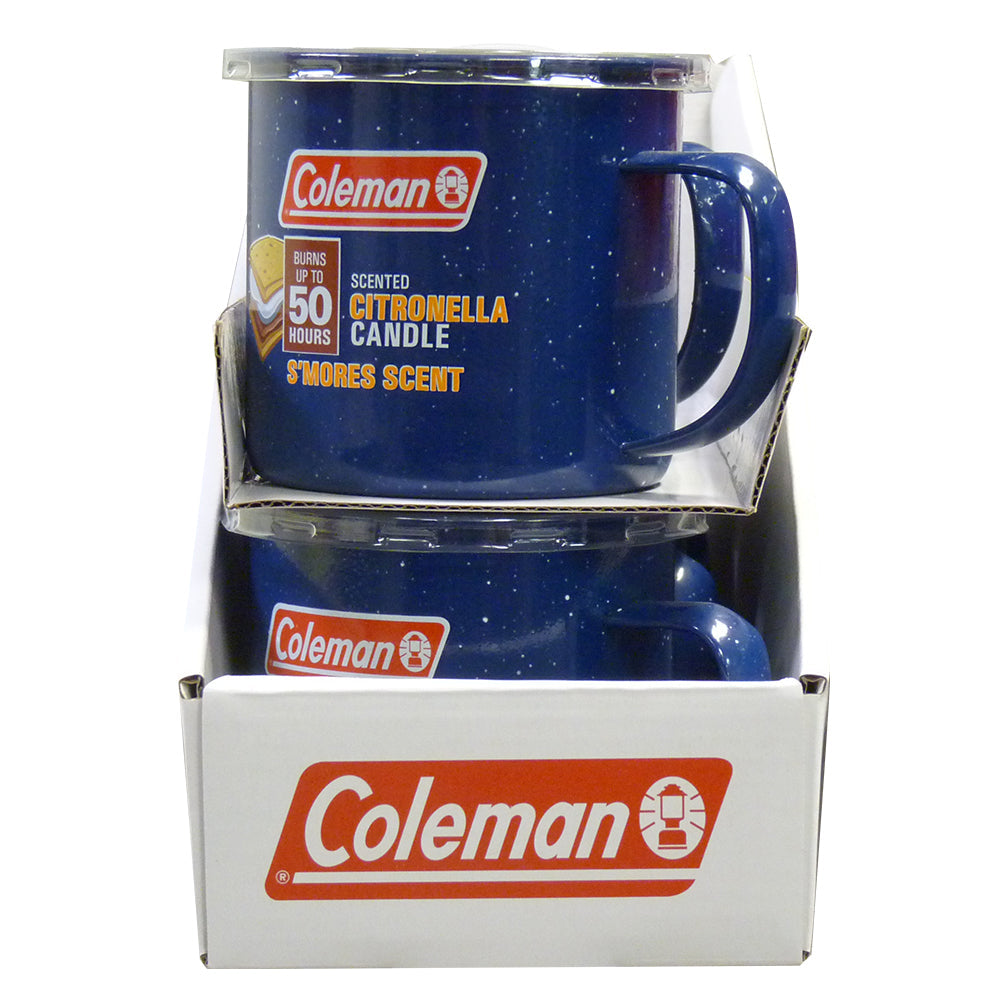 Coleman Scented Citronella Mug Candle Campfire Scent