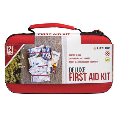 Lifeline Deluxe Hard-Shell Foam First Aid Kit - 121 Piece