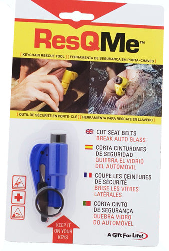 Resqme Keychain Rescue Tool, Blue
