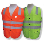 ANSI Certified Polyester Vest - Solid/Mesh