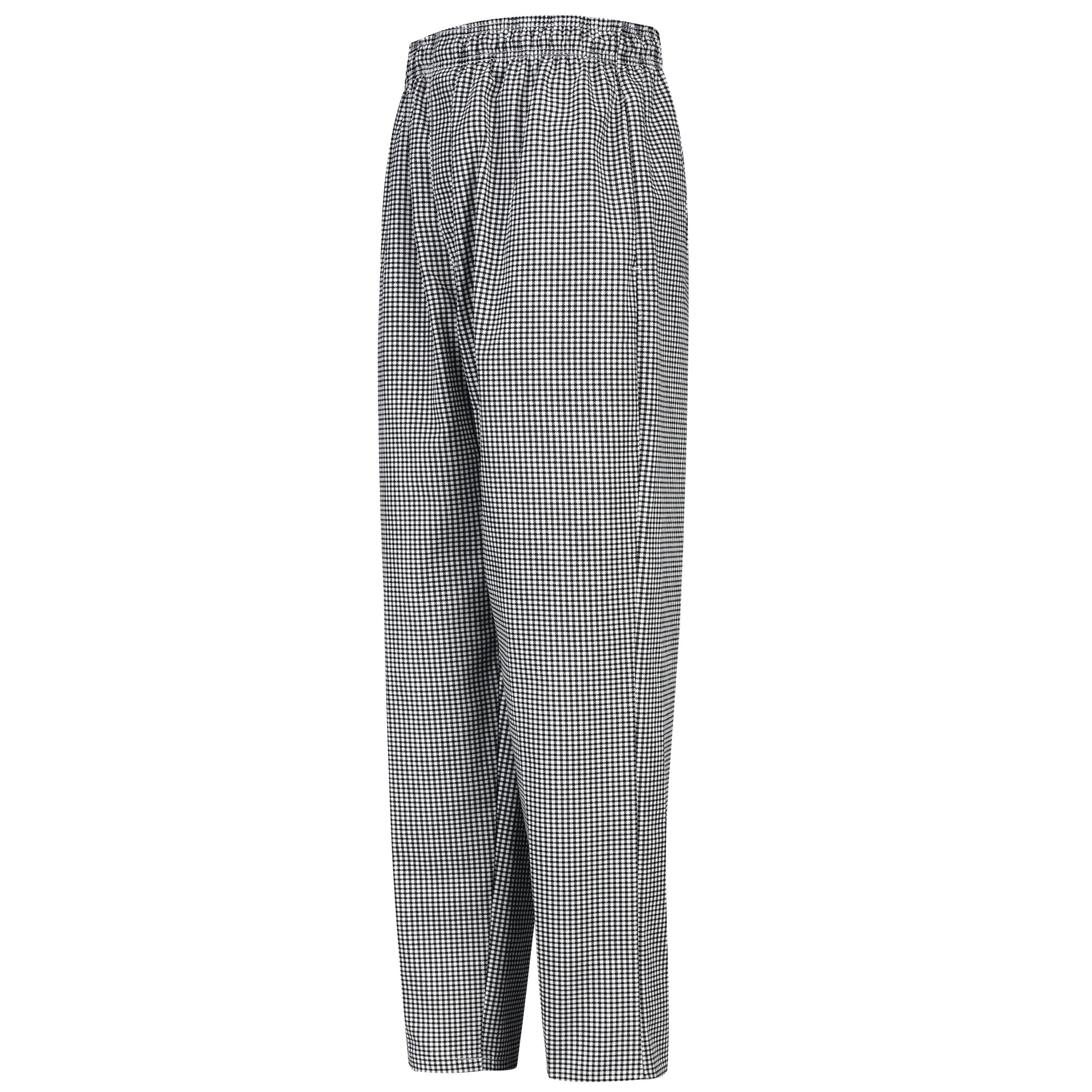 Men's Checked Baggy Chef Pant 5360 - Black/White Check