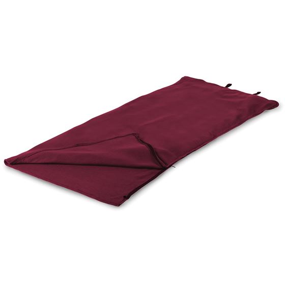 SOF Fleece Sleeping Bag - 32" X 75" - Red