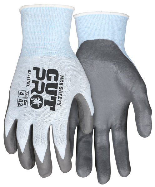 MCR Safety Cut Pro,18ga,Blue HPPE, Gray NF L