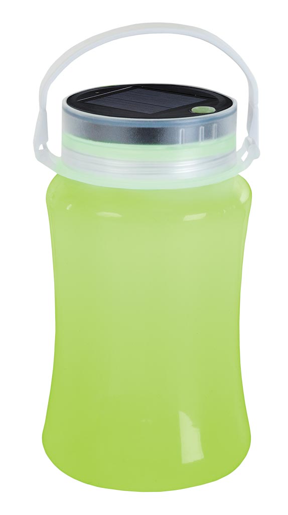 Solar Storage Bottle/Lantern - Green