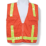 Orange Cotton/Poly Blend Surveyor Vest