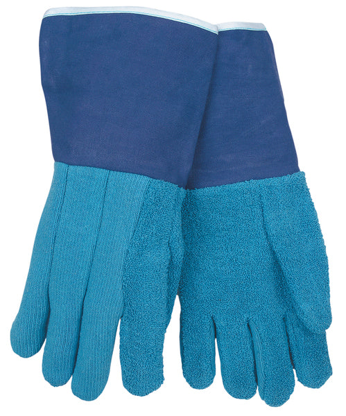 MCR Safety Blue Heavy Weight  F/R 6" Gauntlet Glove