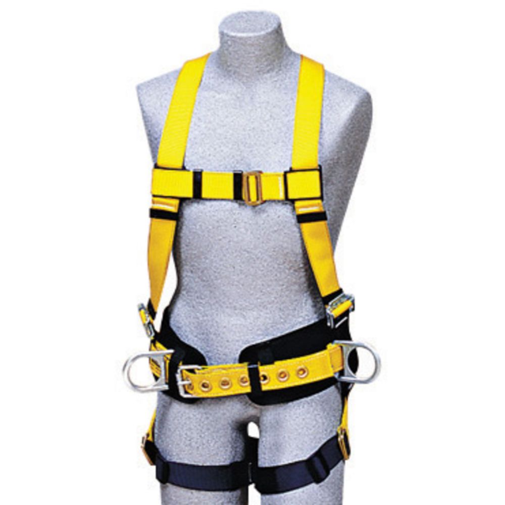 3M DBI-SALA Medium Delta Construction/Full Body/Vest Style Harness With Back And Side D-Rings, Non-Slip Chest Strap, Parachute Buckles On Lower Shoulder Strap, Pass-Through Buckle Leg Strap And Tongue Buckle Body Belt With Foam Back Pad