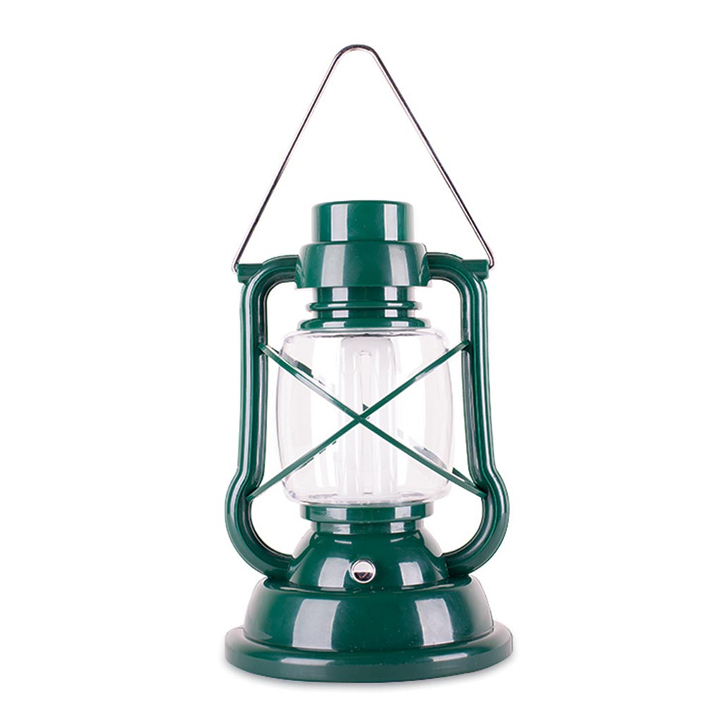 Hurricane Lantern - 8 in - Green - One Watt
