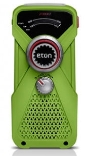 Eton - Hand turbine weather radio with LED flashlight - Green