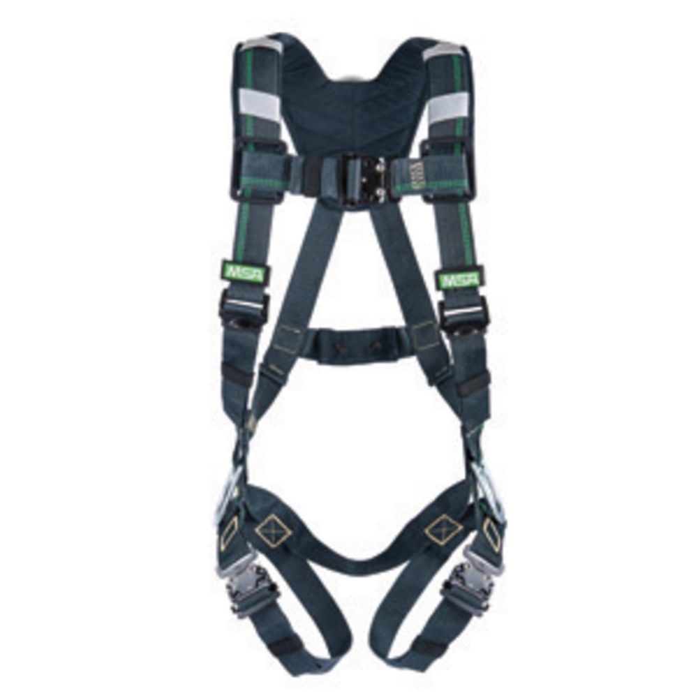 MSA X-Small EVOTECH Arc Flash Full-Body Harness With Back Steel D-Ring, Quick-Connect Leg Straps And Shoulder Padding