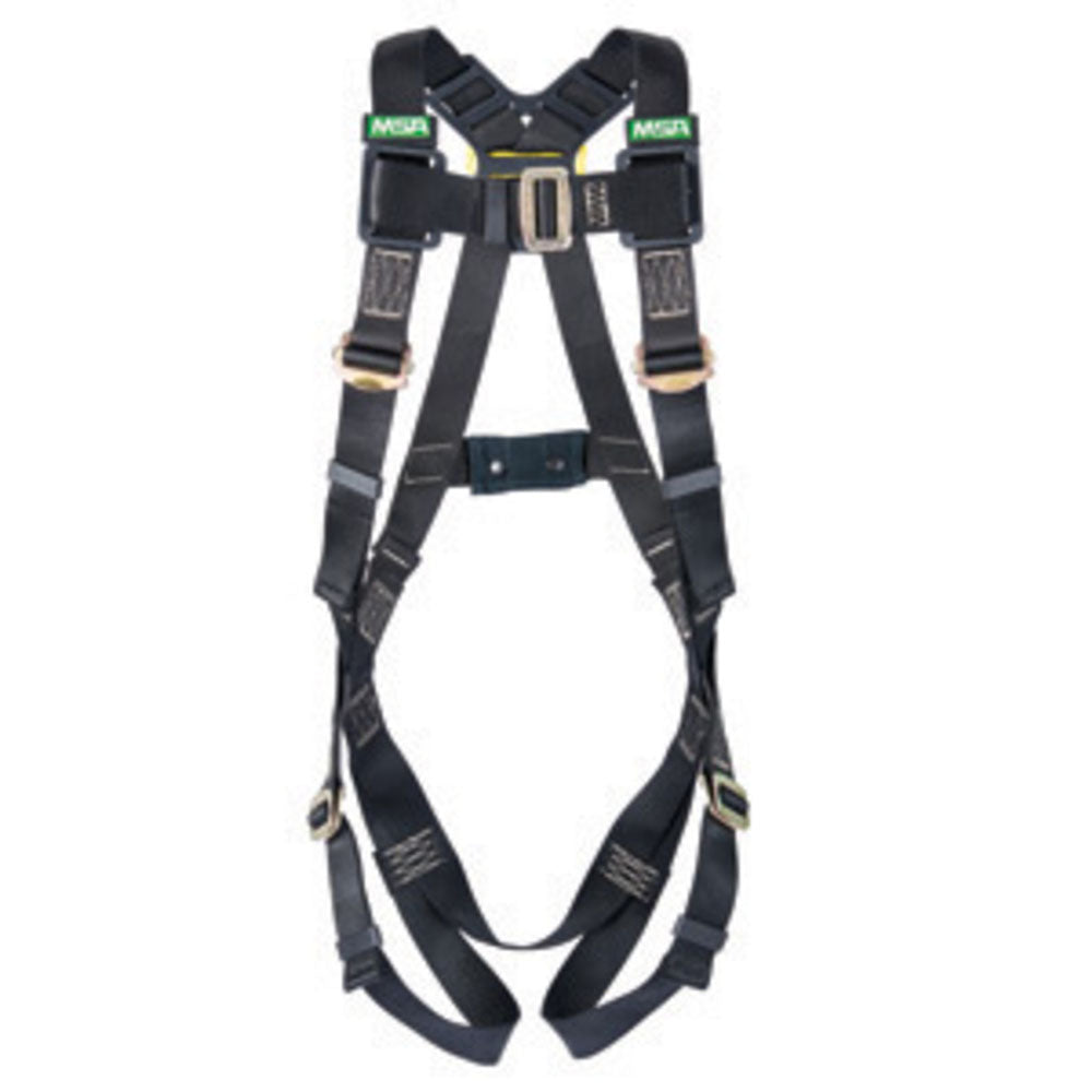 MSA X-Small Workman Arc Flash Vest Style Harness With Back Steel D-Ring And Tongue Buckle Leg Straps