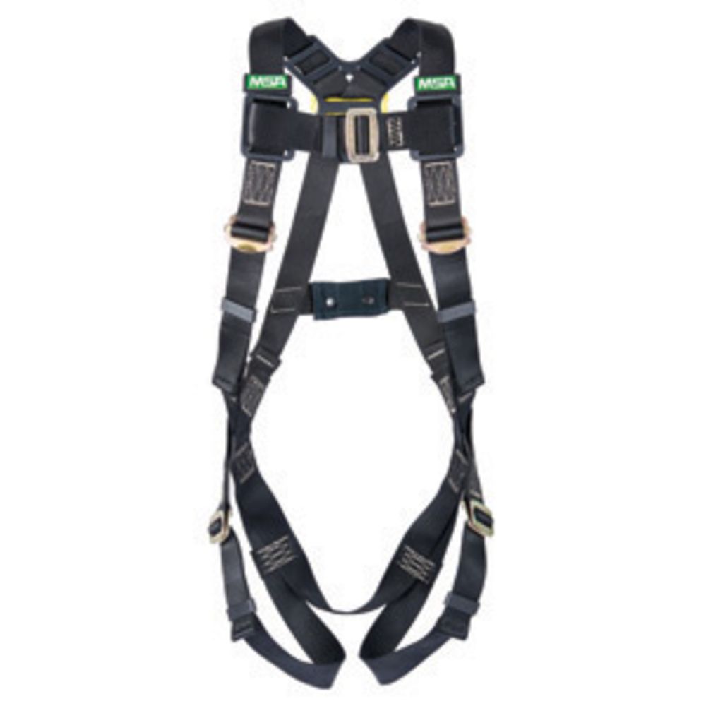 MSA X-Large Workman Arc Flash Vest Style Harness With Back Steel D-Ring And Qwik-Fit Leg Straps