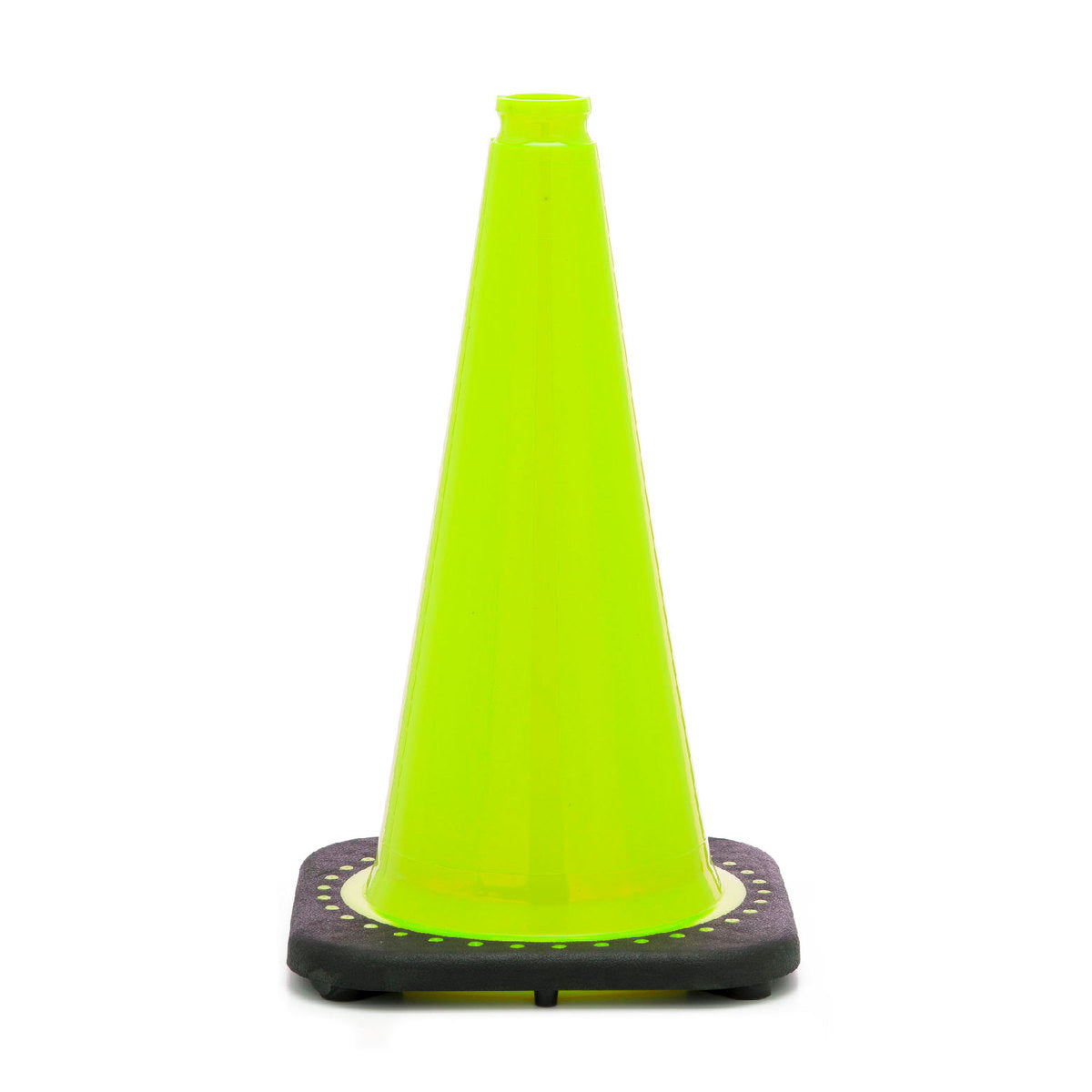 JBC™ 18" Lime PVC Revolution Series Traffic Cone