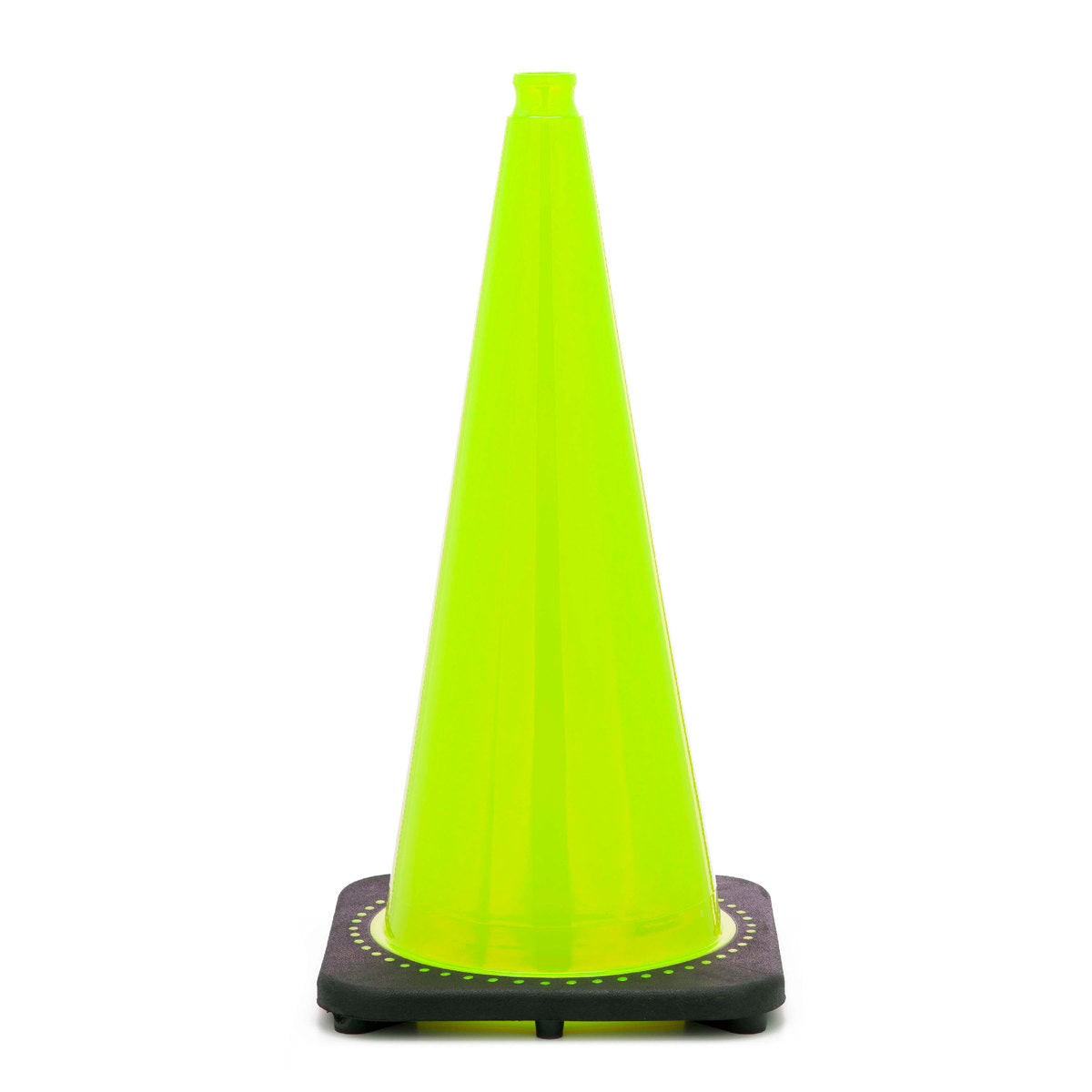 JBC™ 28" Lime PVC Revolution Series Traffic Cone