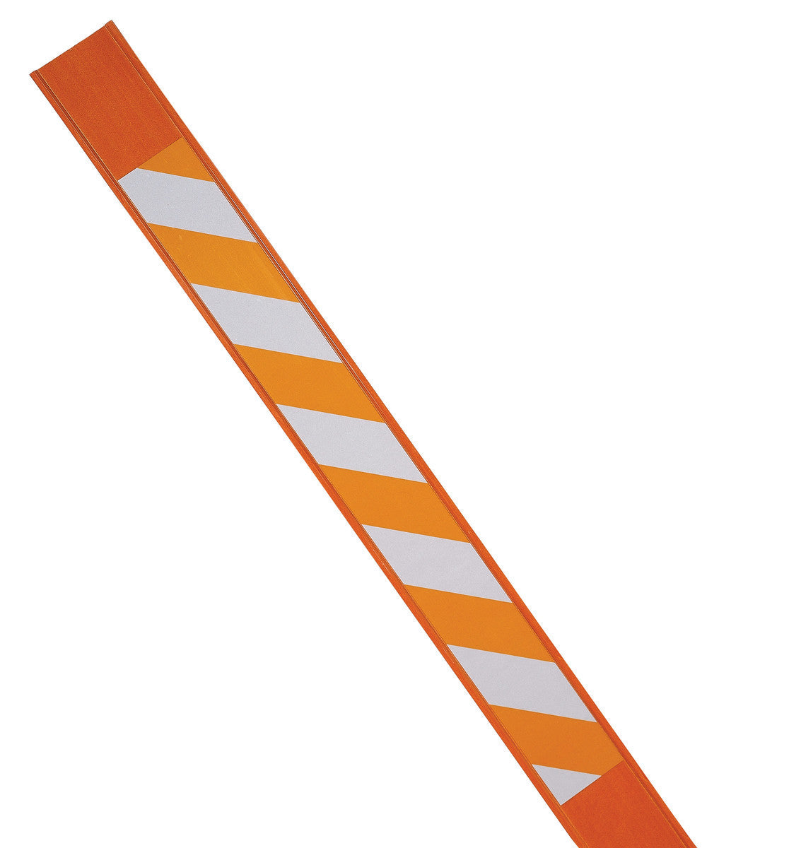 Brady ® 3.75" X 66" White on Orange Reinforced Polymer Warning Stake With Reflective Stripes