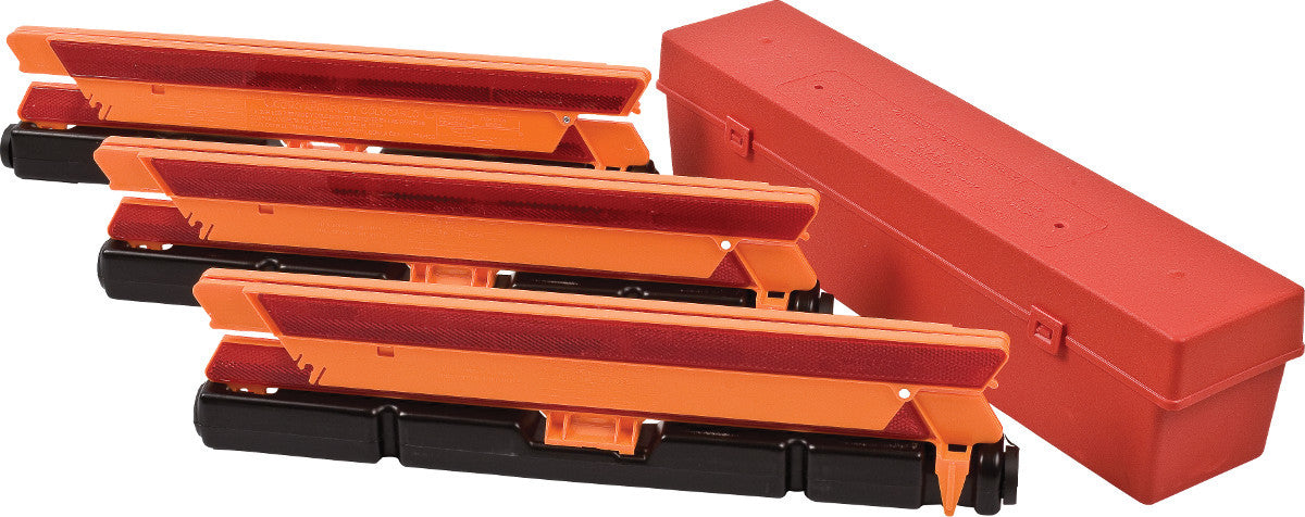 Brady® 18 1/2" X 4 1/2" X 4 1/2" Black/Orange/Red Reflective Plastic Parking And Traffic Sign