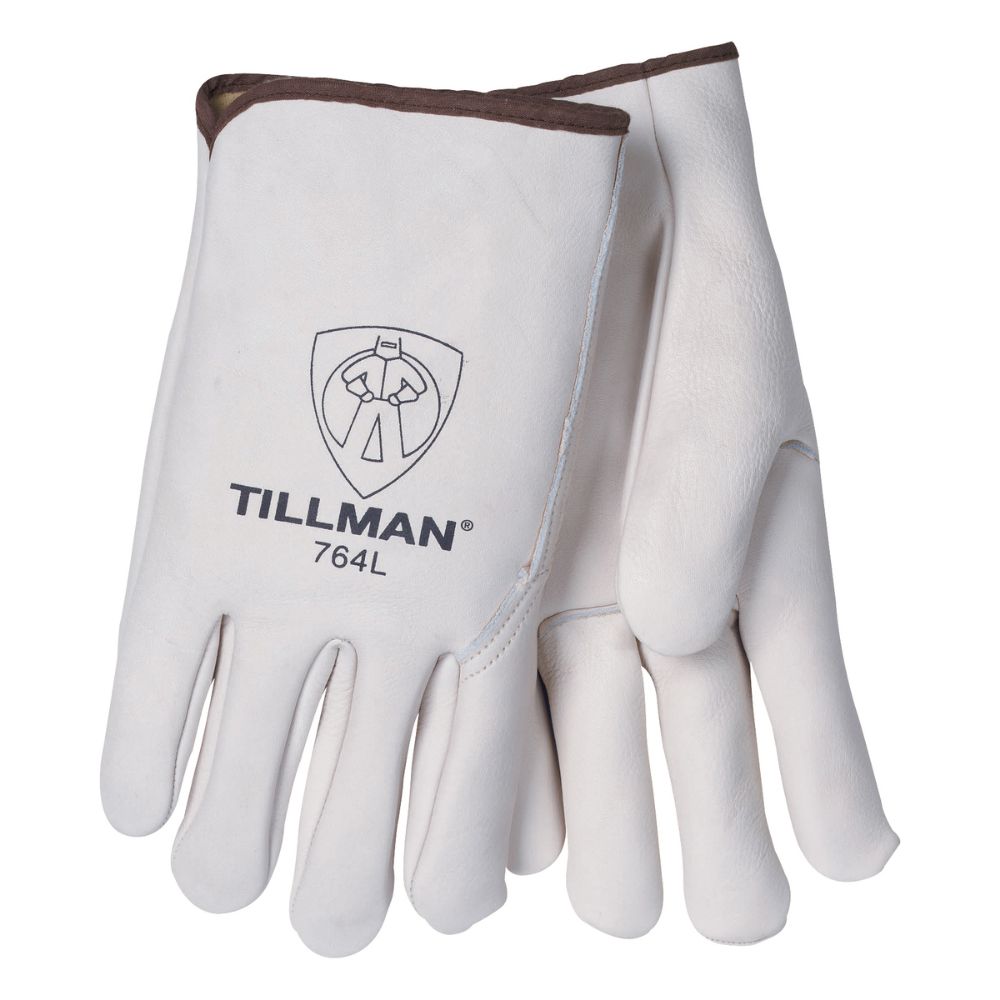 Tillman Pearl Heavy Duty Top Grain Cowhide Leather Unlined Drivers Gloves With DuPont Kevlar Stitching