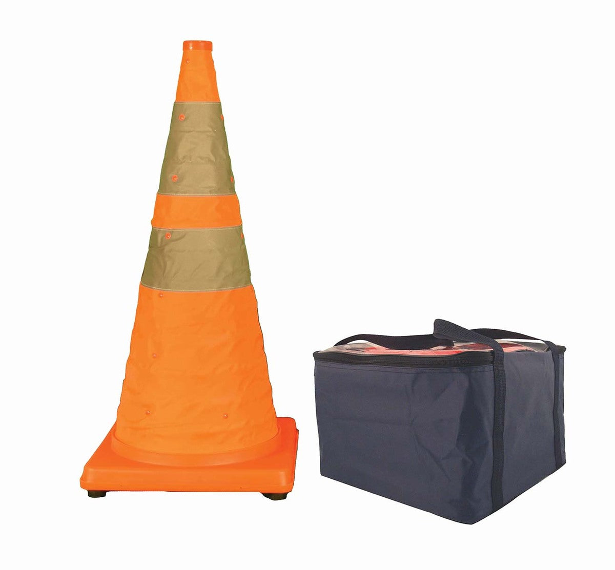 Cortina Safety Products Orange Nylon/Rubber/ABS Emergency Traffic Cone - 4 Unit