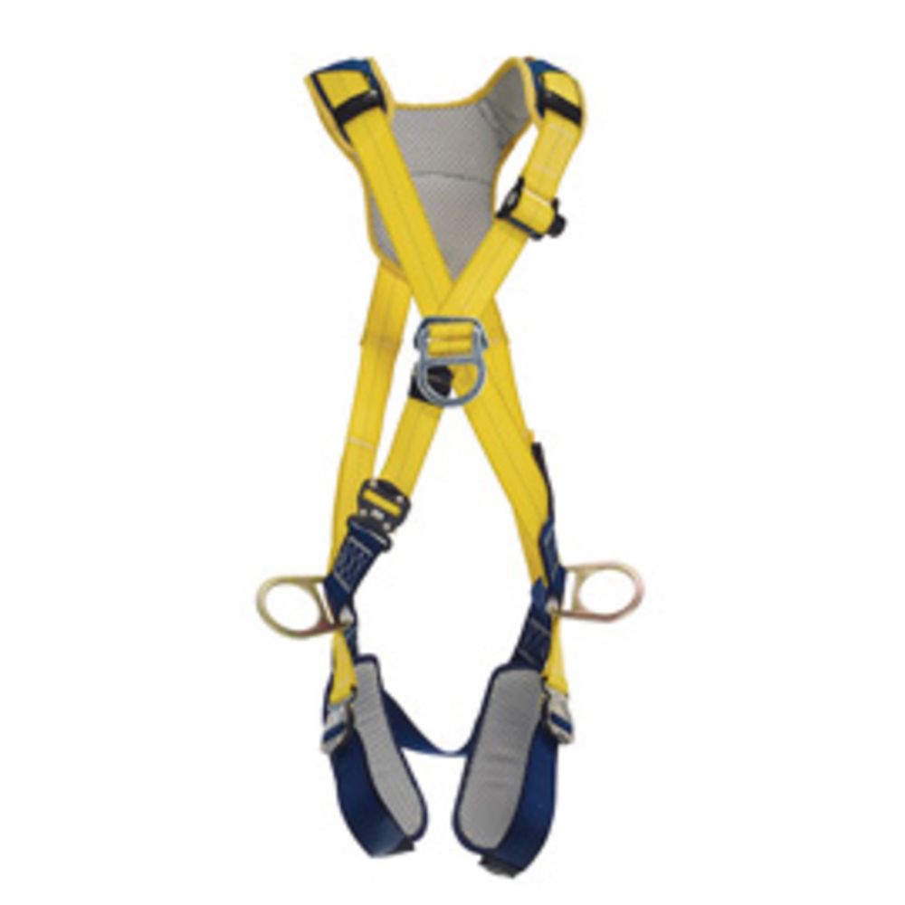 3M DBI-SALA X-Large Delta Cross Over Style Positioning/Climbing Harness With Back, Front And Side D-Rings, Quick Connect Buckle Leg And Chest Straps And Comfort Padding