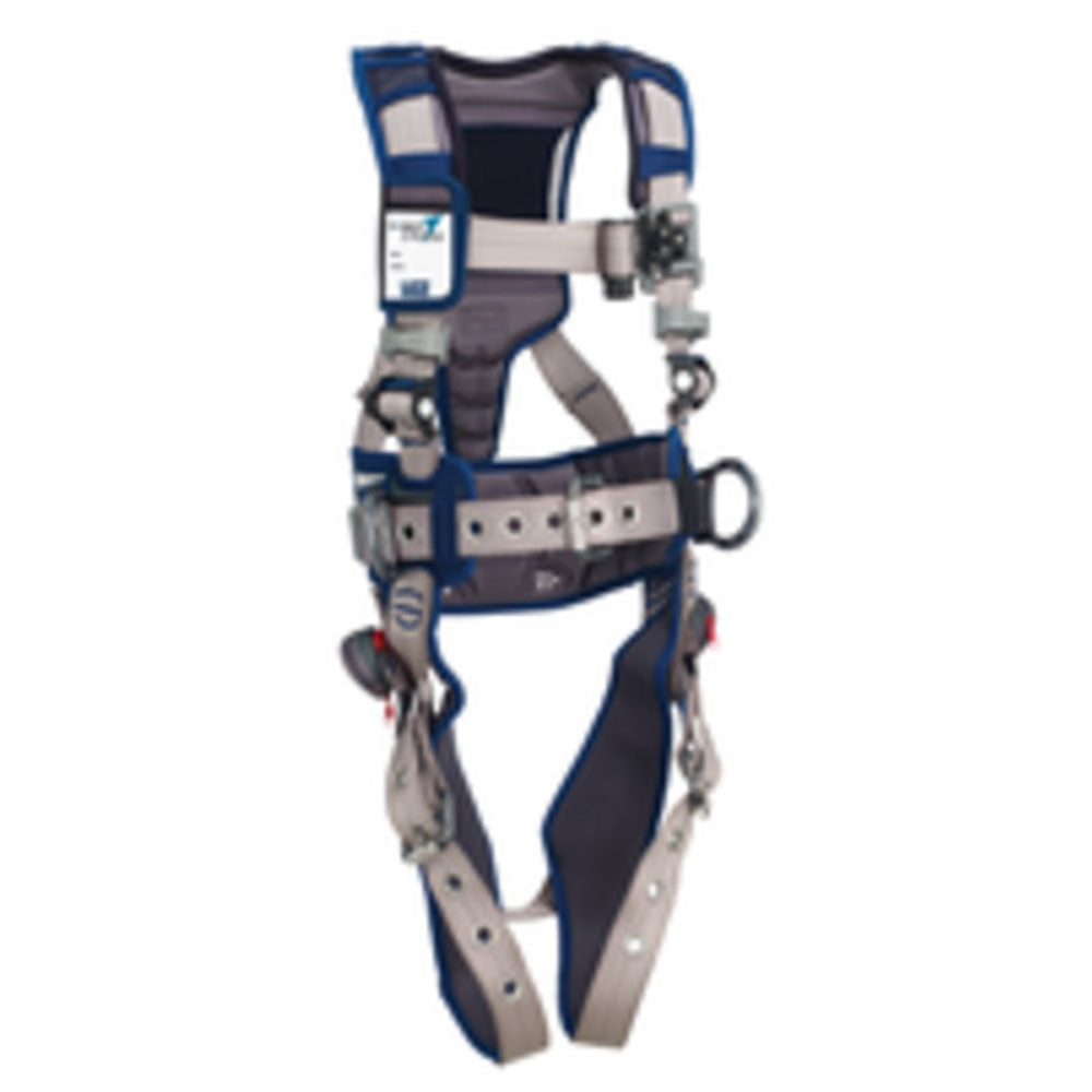 3M DBI-SALA Small ExoFit STRATA Construction Style Harness With Aluminum Back And Side D-Rings, Tongue Buckle Leg Straps, Waist Pad And Belt