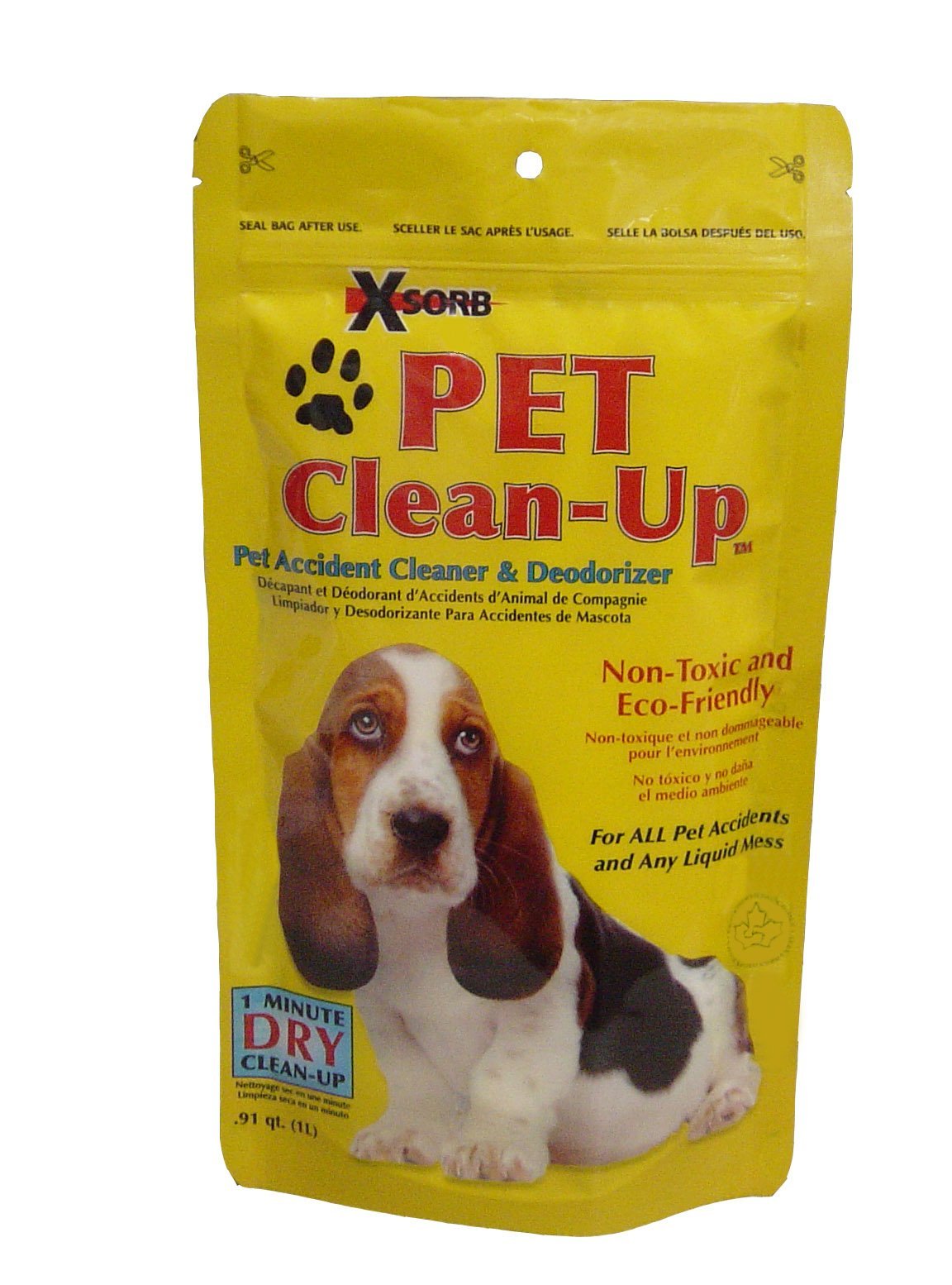 XSORB Pet Accident Clean-Up 1 Liter Bag - 12/CASE