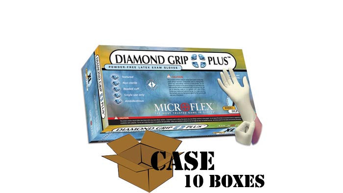 Microflex - Diamond Grip Plus - Latex Gloves - Case