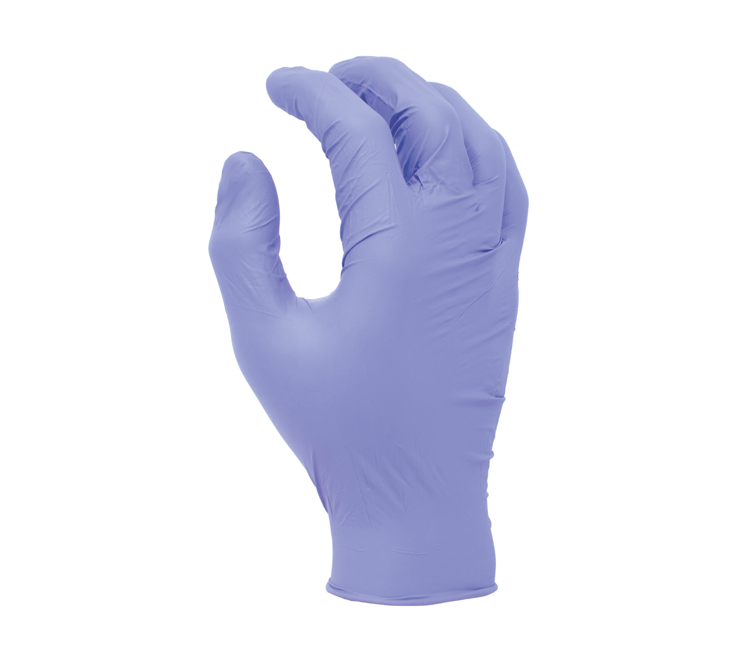 3.5 mil Ruby Blue Nitrile Disposable Gloves, 9 1/2" length, Powder-free, textured finish, industrial grade