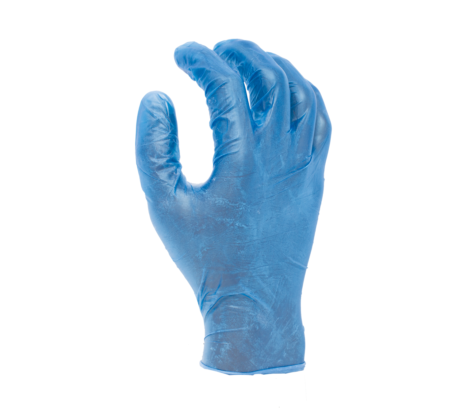 5 mil Blue Vinyl disposable gloves, 9 1/2" length, lightly powdered, Industrial Grade