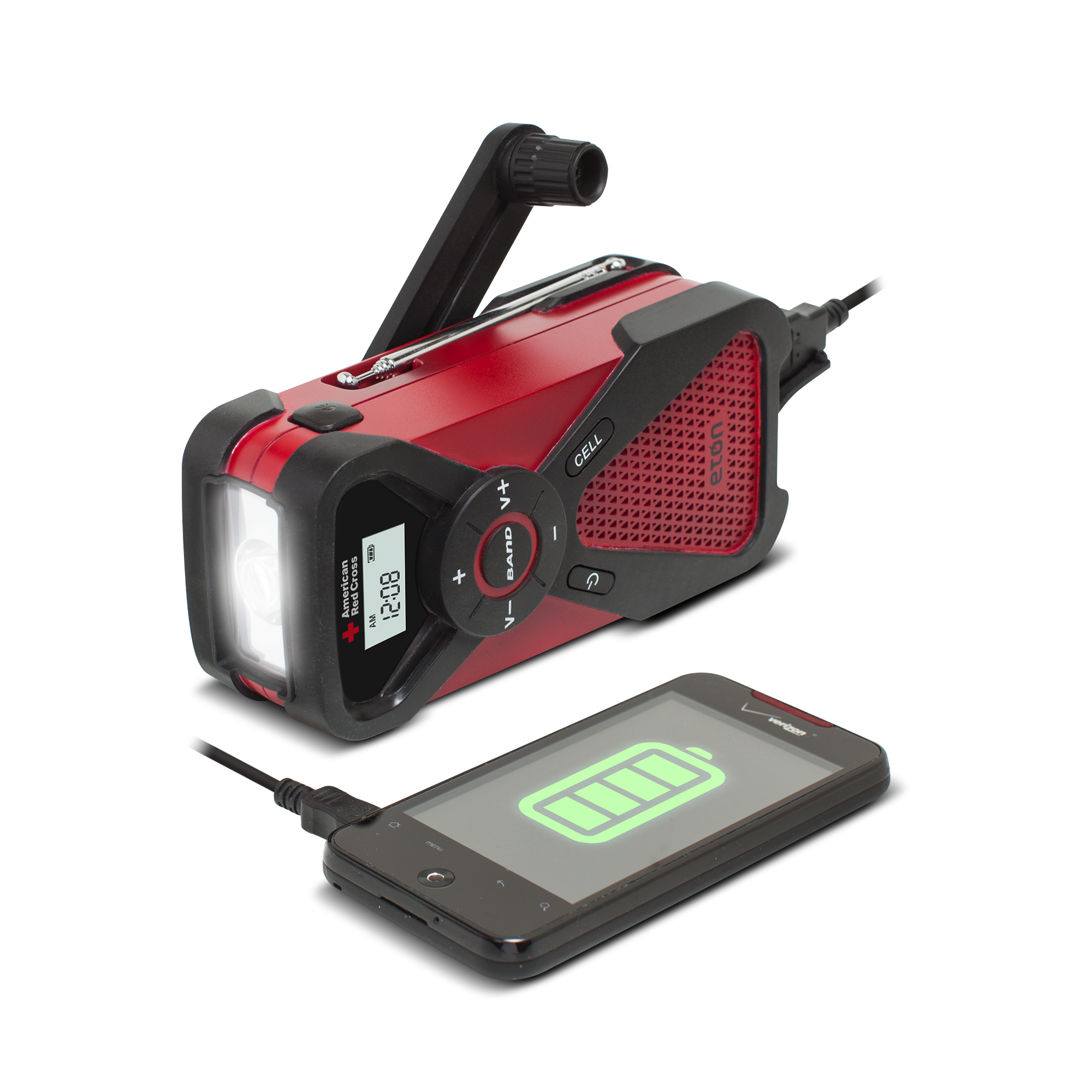 Eton- American Red Cross FR1 Multi-Power Charger, and Flashlight