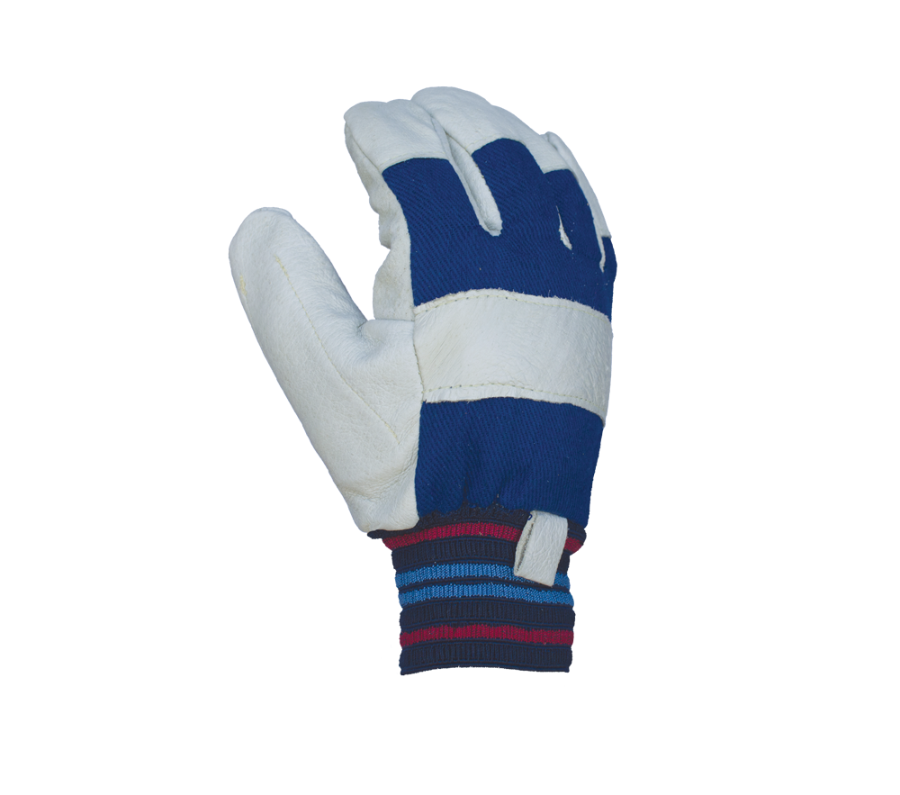 Double Grain Pigskin Palm, Knit Wrist Cuff Gloves(Anti-Impact Back)