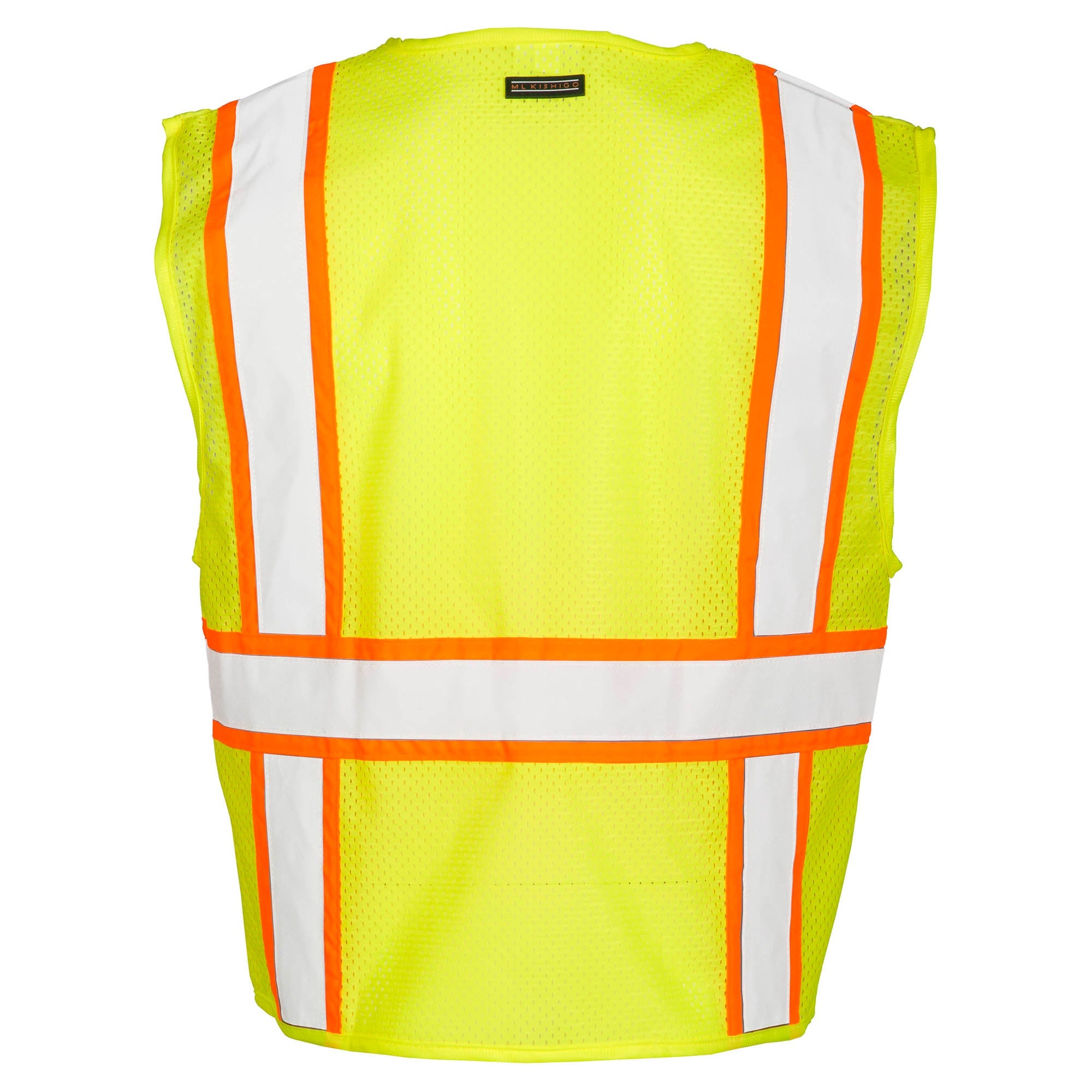 Kishigo 1163/ 1164 Solid Front Mesh Back Safety Vest