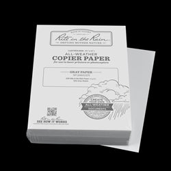Rite in The Rain 208511GY All-Weather Copier Paper, Gray, 8.5 x 11 - 500 Sheets