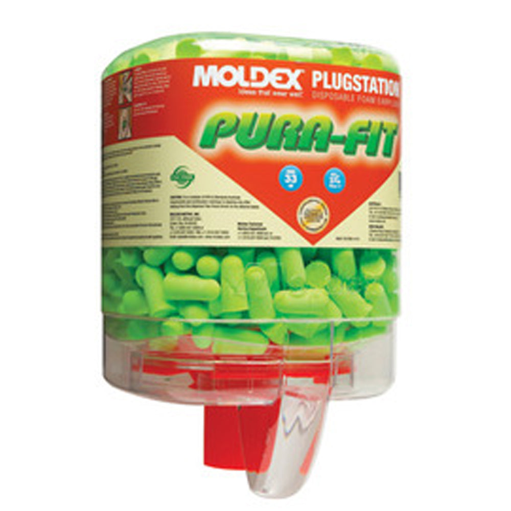 Moldex- PlugStation- SparkPlugs- Tapered Foam Polyurethane Dispenser With Earplugs