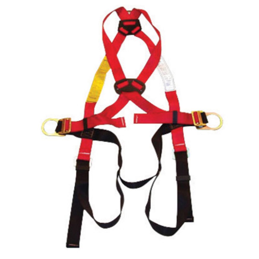 MSA X-Large TechnaCurv Construction/Full Body/Vest Style Harness With Back And Hip D-Ring And Tongue Leg Strap Buckle