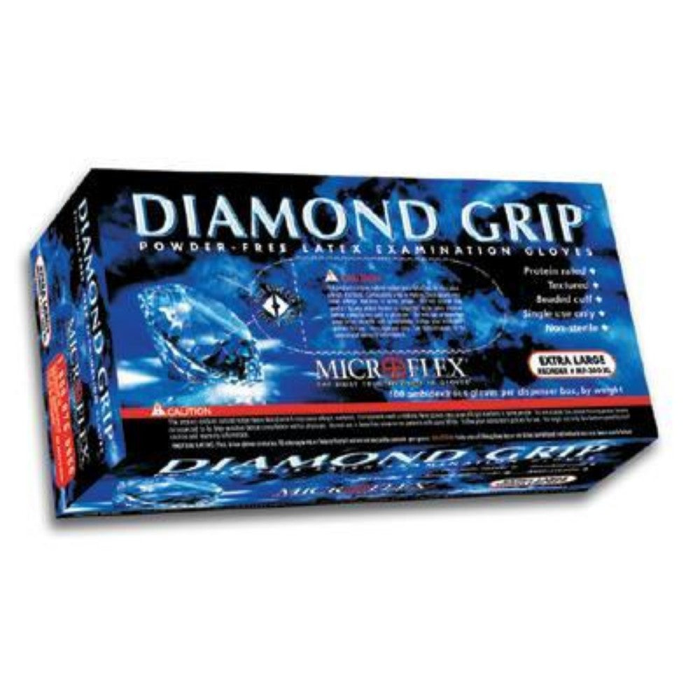 Microflex - Diamond Grip Latex Gloves - Box